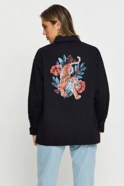 Black Jacket Bomber -Women Clothing Shop jacket black jacket bomber 33007090794689