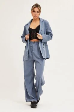 Grey Oversized Blazer -Women Clothing Shop jacket grey oversized blazer 32966605635777