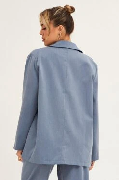 Grey Oversized Blazer -Women Clothing Shop jacket grey oversized blazer 32966605766849