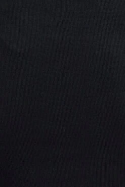 Black Top Long Sleeve Distress Seamless Round Neck Rib -Women Clothing Shop jc1631 39w black 6