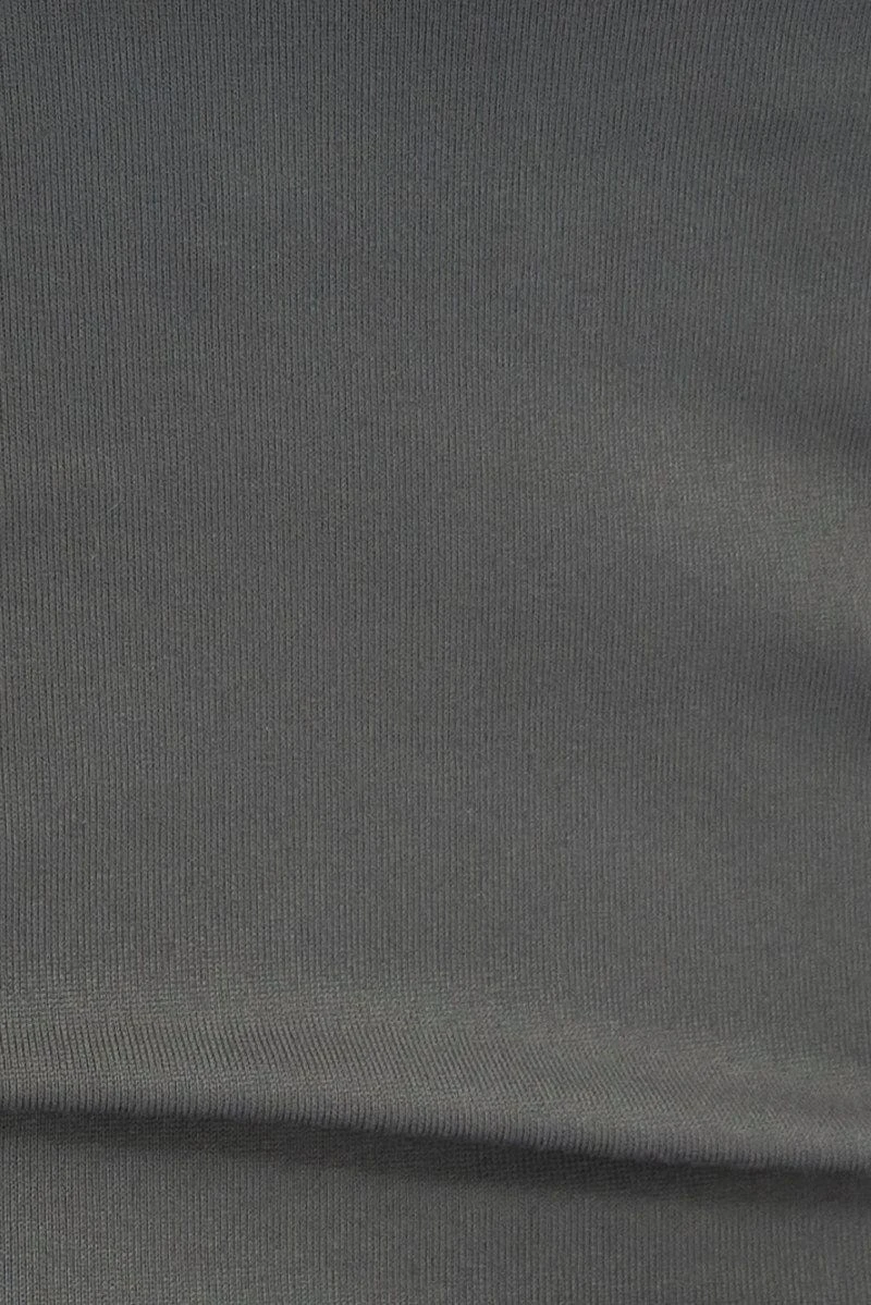 Grey Supersoft Bodysuit Sleeveless Square-Cut Neck 8 Grey Supersoft Bodysuit Sleeveless Square-Cut Neck - Image 6