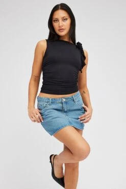 Black Supersoft Top -Women Clothing Shop jc1696 84wb black 3