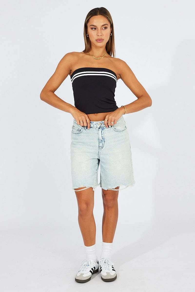 Black Supersoft Bandeau Top 4 Black Supersoft Bandeau Top - Image 2