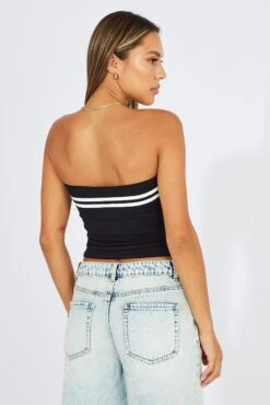 Black Supersoft Bandeau Top 12 Black Supersoft Bandeau Top -Women Clothing Shop jc1901b 84wb black 5