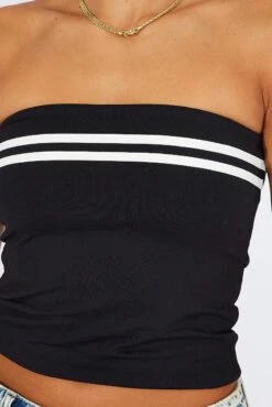 Black Supersoft Bandeau Top 13 Black Supersoft Bandeau Top -Women Clothing Shop jc1901b 84wb black 6