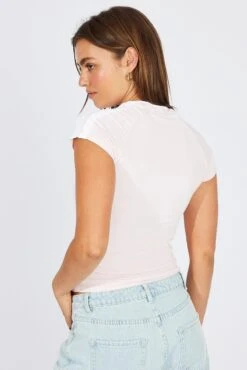 Pink Supersoft Top Short Sleeve Stripe -Women Clothing Shop jc1957 84wb pink 5