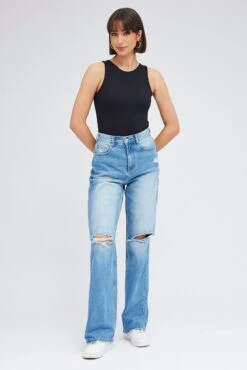 Black Supersoft Bodysuit Sleeveless -Women Clothing Shop jc8550 84w black 3