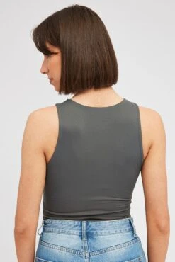 Grey Supersoft Bodysuit Sleeveless 12 Grey Supersoft Bodysuit Sleeveless -Women Clothing Shop jc8550 84w charcoal 5