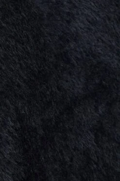 Black Longline Cardigan Fluffy -Women Clothing Shop kn1402a 41pb black 6