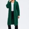 Green Longline Cardigan -Women Clothing Shop kn1717 45jb green 1