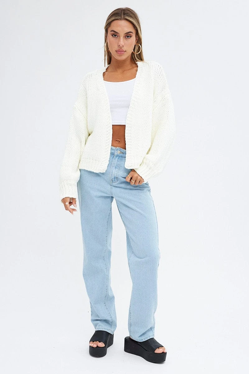 White Oversized Cardigan 4 White Oversized Cardigan - Image 2