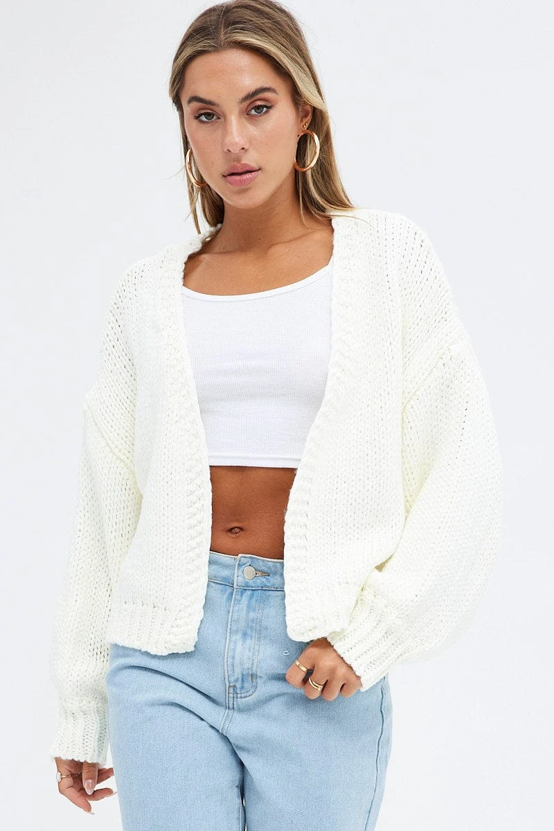 White Oversized Cardigan 5 White Oversized Cardigan - Image 3