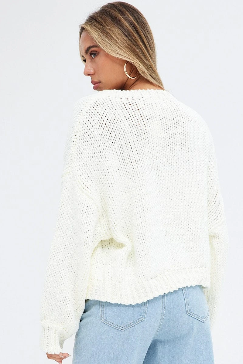 White Oversized Cardigan 7 White Oversized Cardigan - Image 5