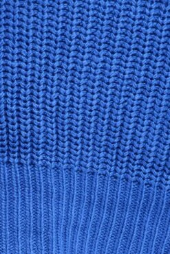 Blue Zip Up Crop Cardigan -Women Clothing Shop kn2122 41jb cobalt 6