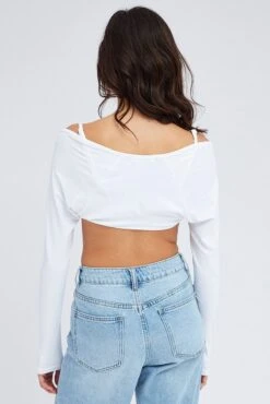 White Shrug Supersoft -Women Clothing Shop kn2187 84jb white 5