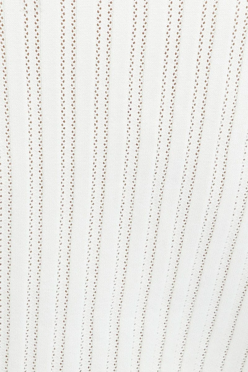 White Tie Up Cardigan Long Sleeve Scoop Neck 8 White Tie Up Cardigan Long Sleeve Scoop Neck - Image 6