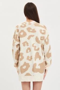 Print Knit Cardigan -Women Clothing Shop lgline cardigan print knit cardigan 32967225409729