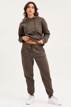 Grey Track Pants High Rise Unisex -Women Clothing Shop mr track pant grey track pants high rise unisex 32966842777793