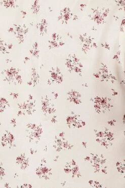 Beige Ditsy Tie Cardigan Short Sleeve -Women Clothing Shop oj1185a 47wb ditsy 6