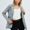 Black Oversized Double Breasted Blazer