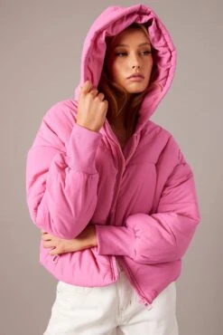 Pink Puffer With Long Sleeve
