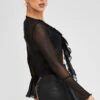 Black Mesh Cardigan Long Sleeve 2 Black Mesh Cardigan Long Sleeve -Women Clothing Shop oj1693 84w black 1