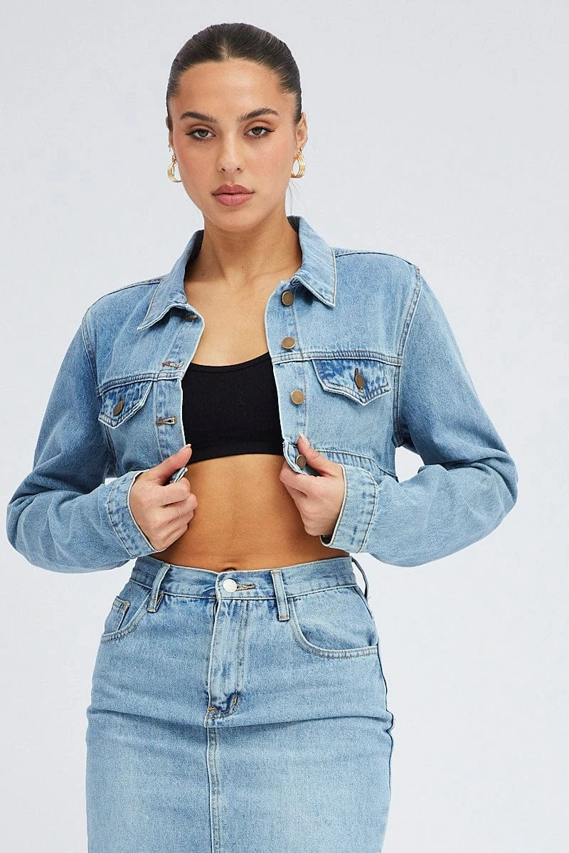 Denim Jacket Long Sleeve 5 Denim Jacket Long Sleeve - Image 3