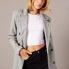 Black Check Check Double Breasted Coat Long Sleeve Collar -Women Clothing Shop oj1714b 66w check 1