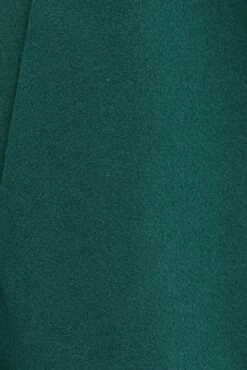 Green One Button Coat Knee Length -Women Clothing Shop oj1832 66w forest 6
