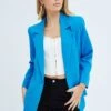 Blue Workwear Jacket Long Sleeve 2 Blue Workwear Jacket Long Sleeve -Women Clothing Shop oj9025 36m blue 1