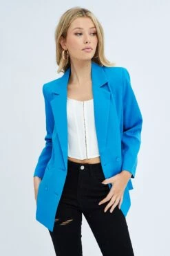 Blue Workwear Jacket Long Sleeve
