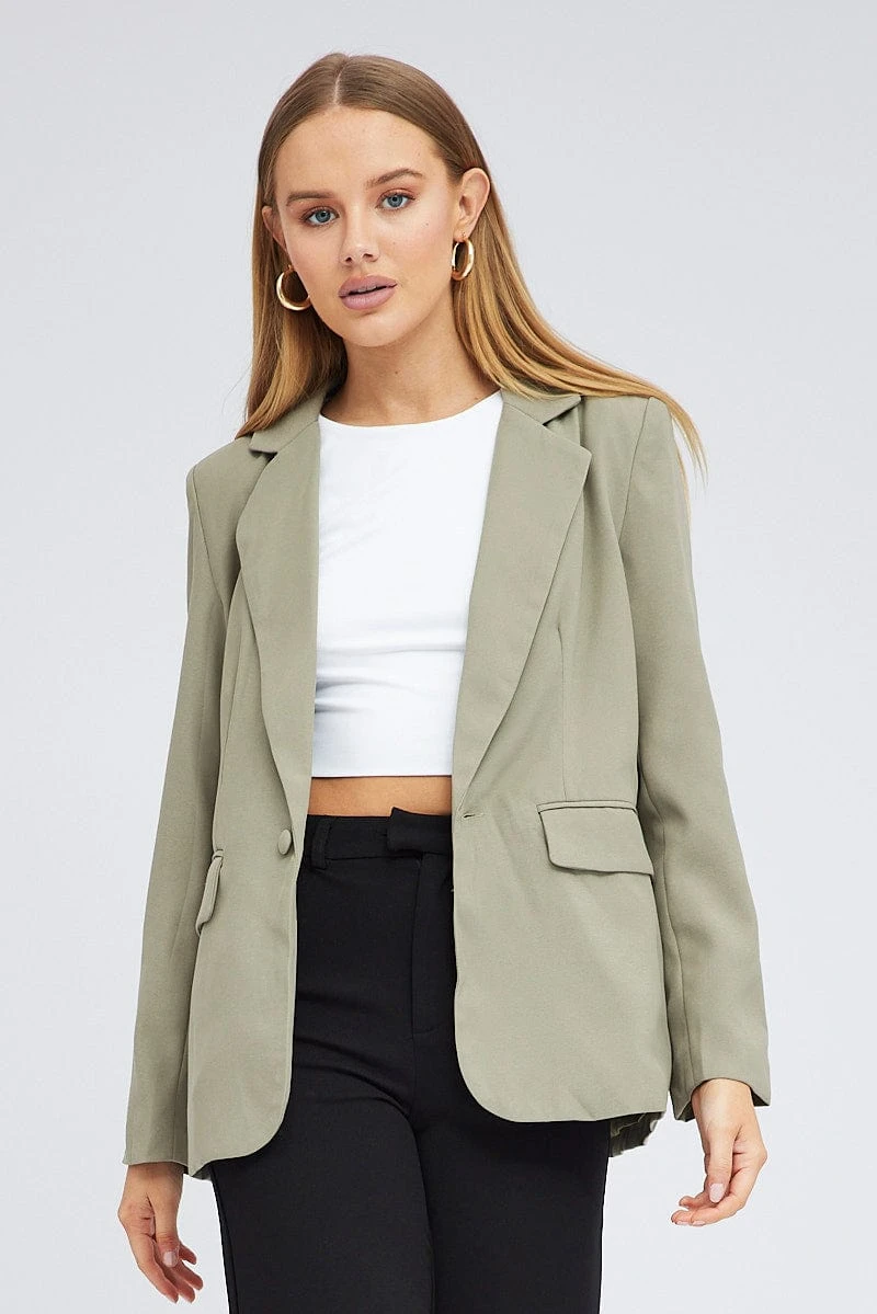 Green Blazer Long Sleeve 5 Green Blazer Long Sleeve - Image 3