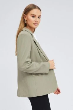 Green Blazer Long Sleeve 11 Green Blazer Long Sleeve -Women Clothing Shop oj9130 33wb sage 4