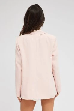 Pink Jacket Long Sleeve Collar Neck 12 Pink Jacket Long Sleeve Collar Neck -Women Clothing Shop oj9130a 33wb pale pink 5