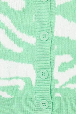 Abstract Print Knit Cardigan Long Sleeve Crop V-Neck -Women Clothing Shop oversize cardigan abstract print knit cardigan long sleeve crop v neck 33006993440961