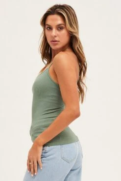 Green Seamless Singlet Top 11 Green Seamless Singlet Top -Women Clothing Shop singlet green seamless singlet top 32967161282753