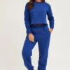 Blue Track Pants High Rise -Women Clothing Shop track long blue track pants high rise 32964954849473