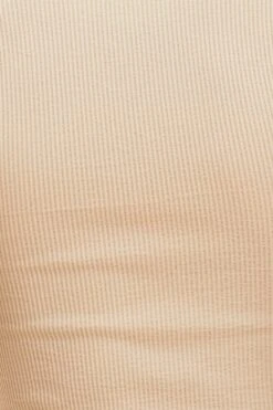 Brown Bone Seamless T-Shirt Crop Short Sleeve Square Neck -Women Clothing Shop tshirt rust bone seamless t shirt crop short sleeve square neck 32965104009409