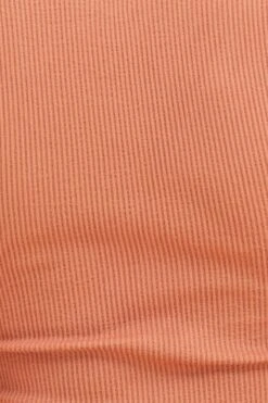 Orange Seamless T-Shirt Crop Short Sleeve Square Neck -Women Clothing Shop tshirt rust seamless t shirt crop short sleeve square neck 32965103419585