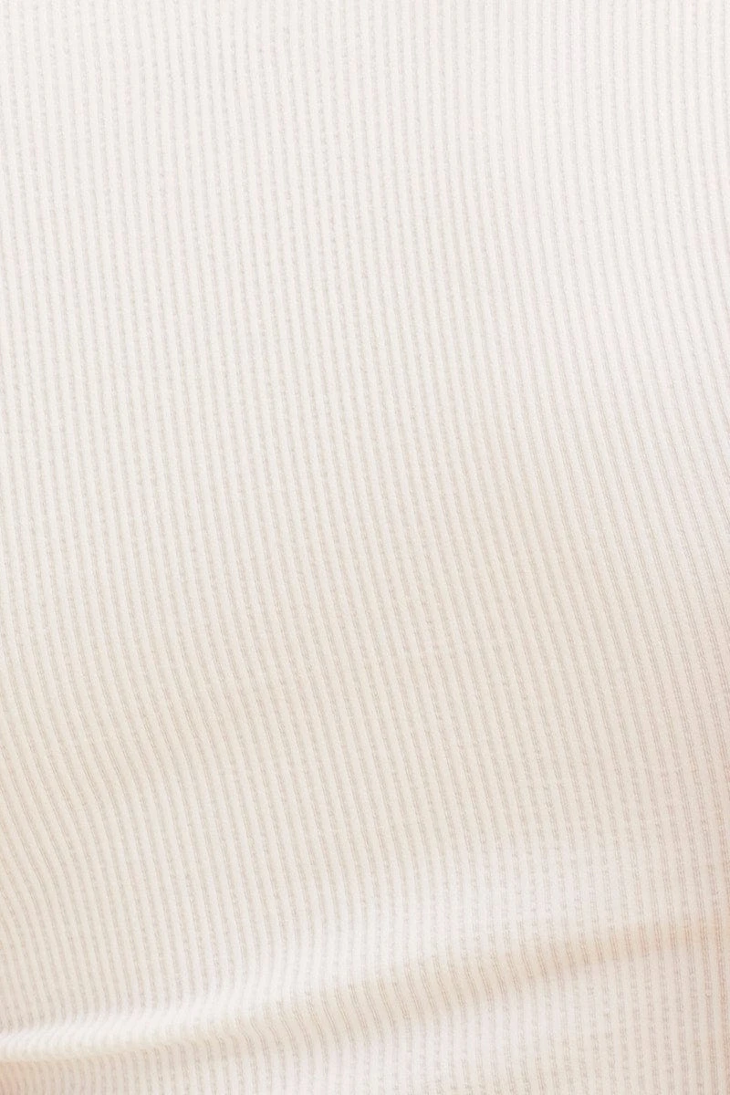 White Seamless T-Shirt Crop Short Sleeve Square Neck 8 White Seamless T-Shirt Crop Short Sleeve Square Neck - Image 6