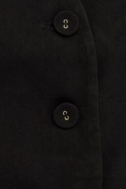 Black Top Waistcost Sleeveless V Neck Button Up Relaxed 13 Black Top Waistcost Sleeveless V Neck Button Up Relaxed -Women Clothing Shop wc0091 34wb black 6