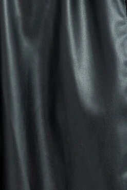 Black Faux Leather Jacket Long Sleeve 13 Black Faux Leather Jacket Long Sleeve -Women Clothing Shop wc1655 33wb black 6