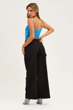 Black Cargo Pant 12 Black Cargo Pant -Women Clothing Shop wide leg pants black cargo pant 32965046665409
