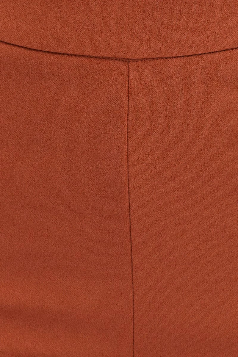 Brown Flare Pants High Rise 8 Brown Flare Pants High Rise - Image 6