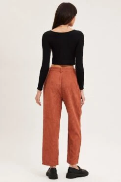 Brown Wide Leg Pants Mid Rise Corduroy 12 Brown Wide Leg Pants Mid Rise Corduroy -Women Clothing Shop wide leg pants brown wide leg pants mid rise corduroy 32964950065345