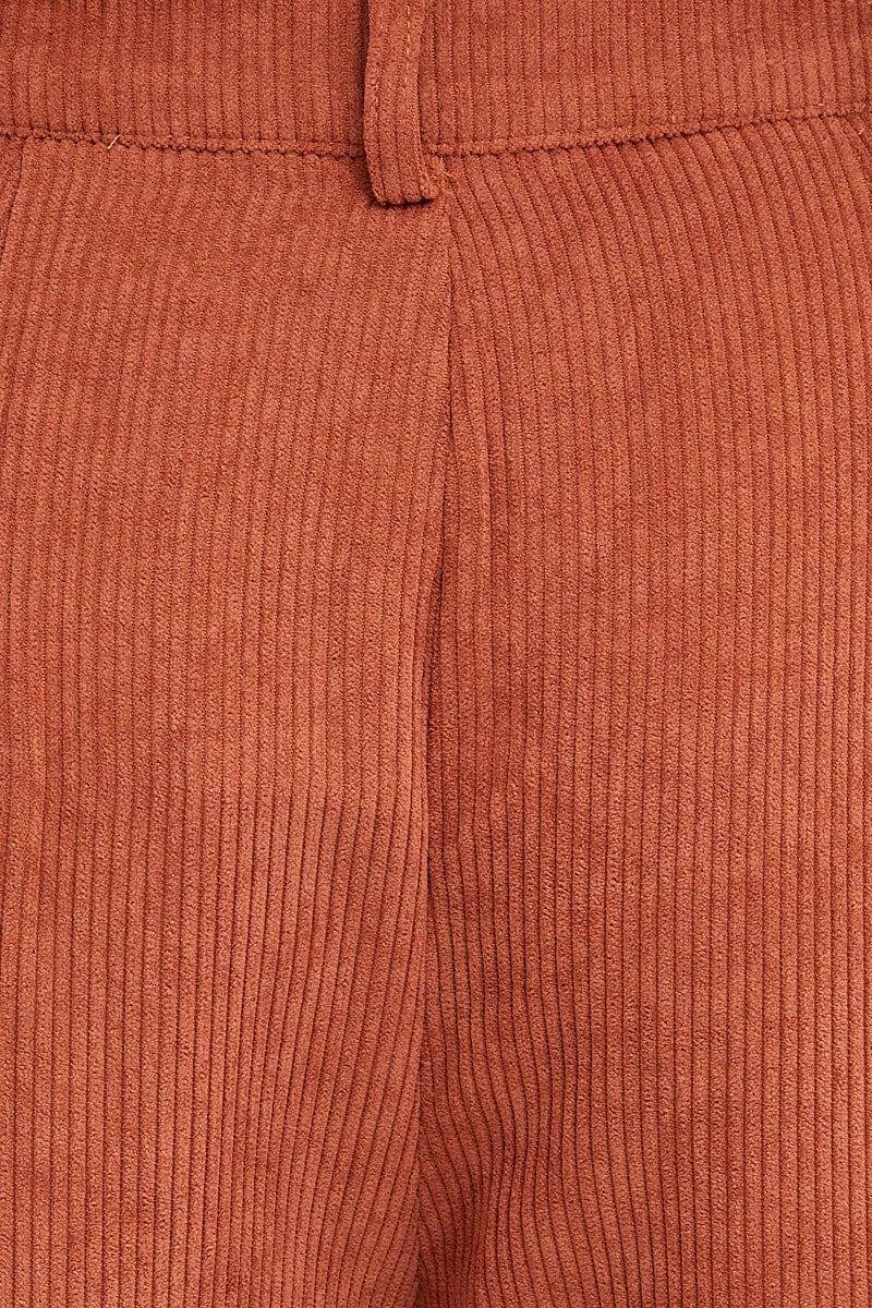 Brown Wide Leg Pants Mid Rise Corduroy 8 Brown Wide Leg Pants Mid Rise Corduroy - Image 6
