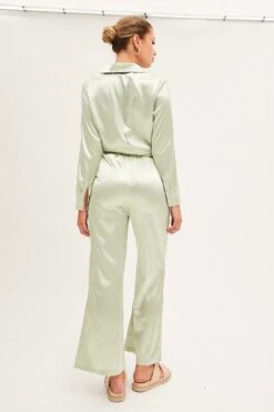 Green Wide Leg Pants -Women Clothing Shop wide leg pants green wide leg pants 33136948052161