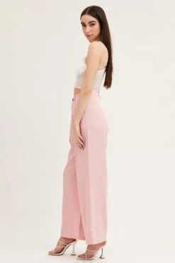 Pink Pants Wide Leg 11 Pink Pants Wide Leg -Women Clothing Shop wide leg pants pink pants wide leg 32964959535297