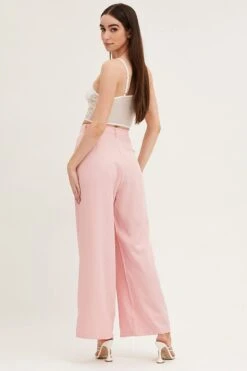 Pink Pants Wide Leg 12 Pink Pants Wide Leg -Women Clothing Shop wide leg pants pink pants wide leg 32964959600833