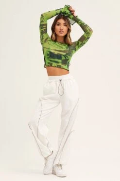 White Cargo Parachute Pants 10 White Cargo Parachute Pants -Women Clothing Shop wide leg pants white cargo parachute pants 33006688305345